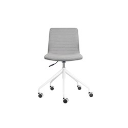 Rapidline Pixel Breakout Room Chair No Arms White Legs Light Grey Fabric Seat