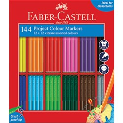Faber-Castell Project Markers Classpack Assorted Colours Pack Of 144