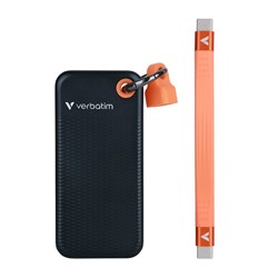 Verbatim Pocket Storage Device USB 3.2 Gen 2 1TB Black/Orange