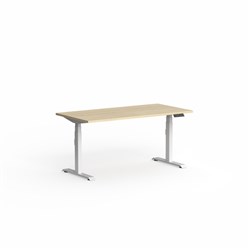 OLG Klass Electric Height Adjustable Desk 1800W x 600D x 620-1270mmH Oak Matt/White