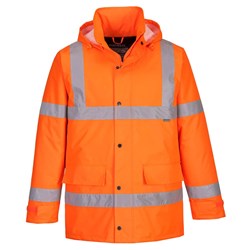 Portwest Hi-Vis Winter Traffic Jacket XS Orange