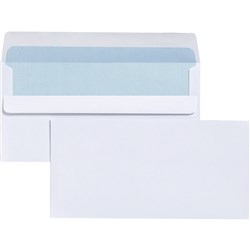 Cumberland Plain Envelope DL 110 x 220mm Self Seal Secretive White Box Of 500