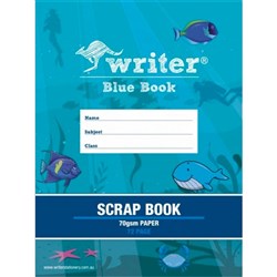 Blue Scrap Book 335x240mm Plain 72 Page 70gsm BB661 - 0000581