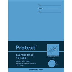 Protext Exercise Book 225x175mm 8mm 70gsm 48 Pages Spider