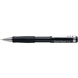 Pentel Qe517 Mechanical Pencil Twist-Erase 0.7mm Grip Black Barrel