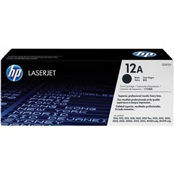 HP 12A LaserJet Toner Cartridge Black Q2612A