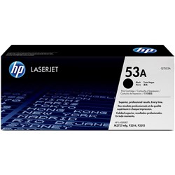 HP 53A LaserJet Toner Cartridge Black Q7553A