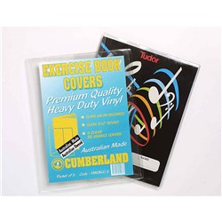 BOOK COVERS - EXERCISE BOOK CLEAR PKT 5 9x7