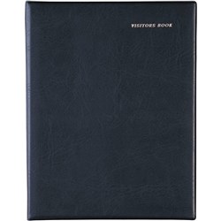 Debden 2820 Visitors Book A4 Short Wiro 64 Leaf Black