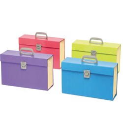 Marbig Expanding Carry File A-Z Index With Handle Assorted Summer Colours
