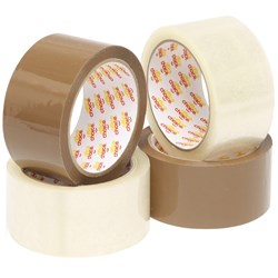 OFFICE CHOICE PACKAGING TAPE CLEAR 48mmx75m Pk6 8471012OC