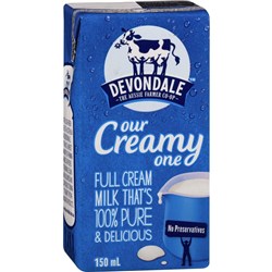 Devondale Milk UHT 150ml Full Cream carton of 32