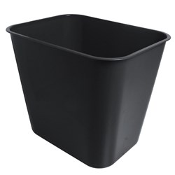 OFFICE CHOICE BIN 15L Black Plastic 48606OC