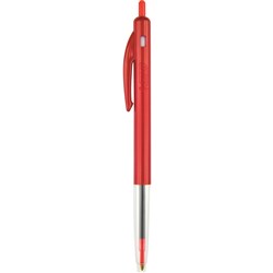 BIC CLIC BALLPOINT PEN Medium Red