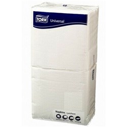LUNCH SERVIETTES WHITE 1 PLY 320X315MM pack 250