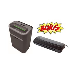 SHREDDER GOLD SOVEREIGN PRO 160CC 16 sheet cross cut 30LT BIN *Bonus laminator*